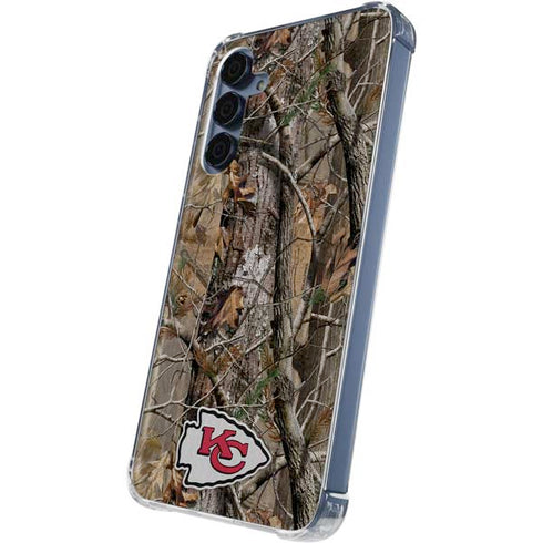 NFL Kansas City Chiefs Realtree AP Camo Galaxy A55 5G Clear Case