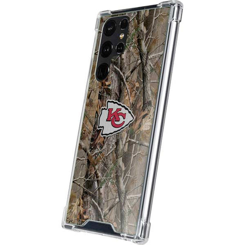 NFL Kansas City Chiefs Realtree AP Camo Galaxy S23 Ultra Clear Case