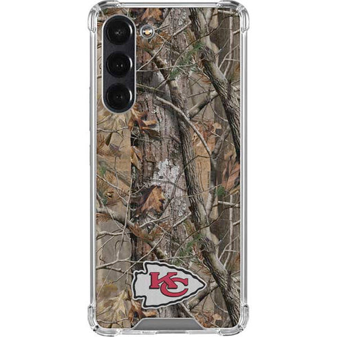 NFL Kansas City Chiefs Realtree AP Camo Galaxy S24 FE Clear Case