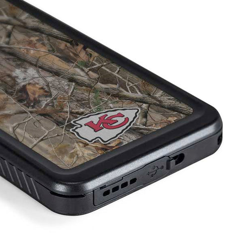 NFL Kansas City Chiefs Realtree AP Camo Galaxy S24 Waterproof Case