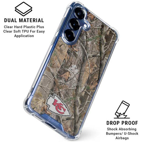 NFL Kansas City Chiefs Realtree AP Camo Galaxy S25 Plus Clear Case