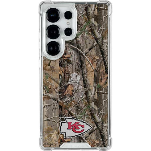 NFL Kansas City Chiefs Realtree AP Camo Galaxy S25 Ultra Clear Case