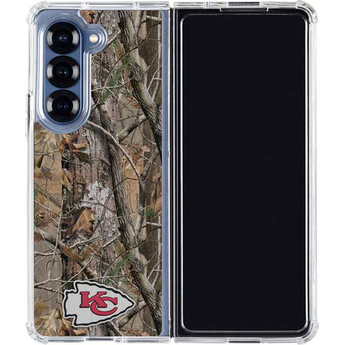 NFL Kansas City Chiefs Realtree AP Camo Galaxy Z Fold6 Clear Case