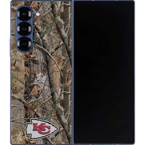 NFL Kansas City Chiefs Realtree AP Camo Galaxy Z Fold6 Skin