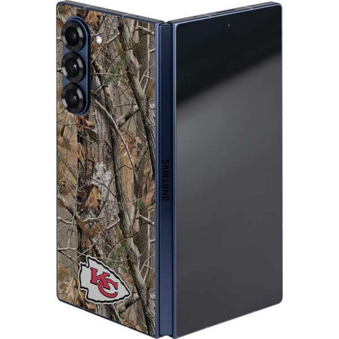 NFL Kansas City Chiefs Realtree AP Camo Galaxy Z Fold6 Skin
