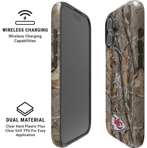 NFL Kansas City Chiefs Realtree AP Camo iPhone 16 Magsafe Impact Case