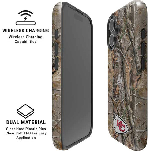 NFL Kansas City Chiefs Realtree AP Camo iPhone 16 Plus Magsafe Impact Case