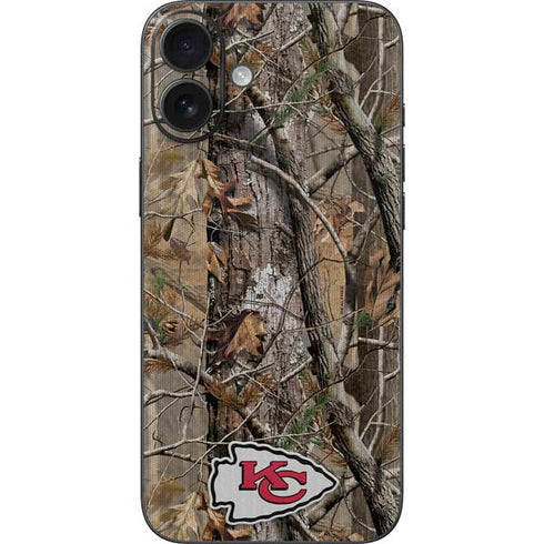 NFL Kansas City Chiefs Realtree AP Camo iPhone 16 Plus Skin