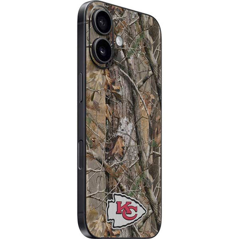 NFL Kansas City Chiefs Realtree AP Camo iPhone 16 Plus Skin