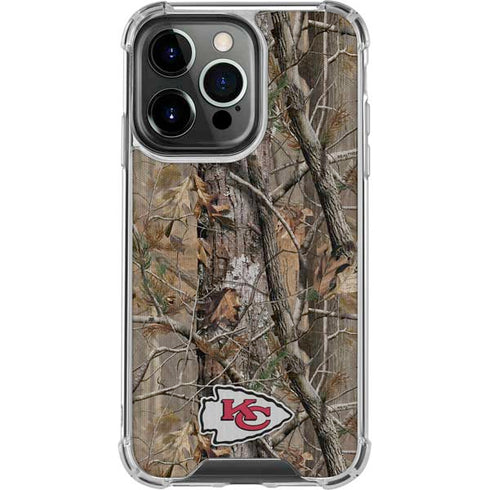 NFL Kansas City Chiefs Realtree AP Camo iPhone 16 Pro Clear Case
