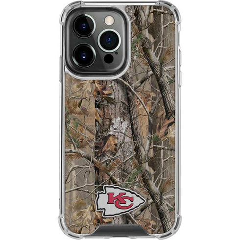 NFL Kansas City Chiefs Realtree AP Camo iPhone 16 Pro Max Clear Case