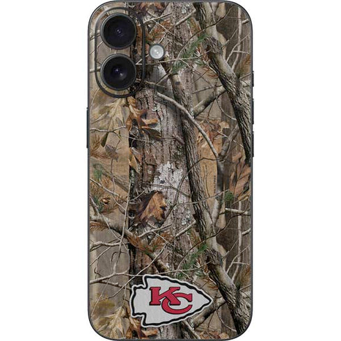 NFL Kansas City Chiefs Realtree AP Camo iPhone 16 Skin