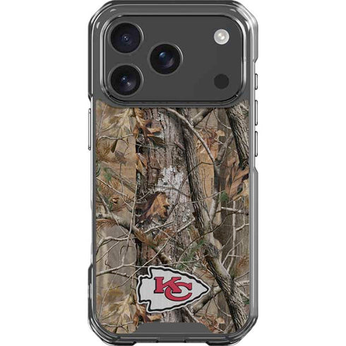 NFL Kansas City Chiefs Realtree AP Camo iPhone 18 Pro Clear Case