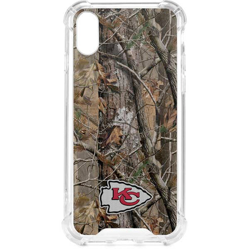 NFL Kansas City Chiefs Realtree AP Camo iPhone XS Clear Case