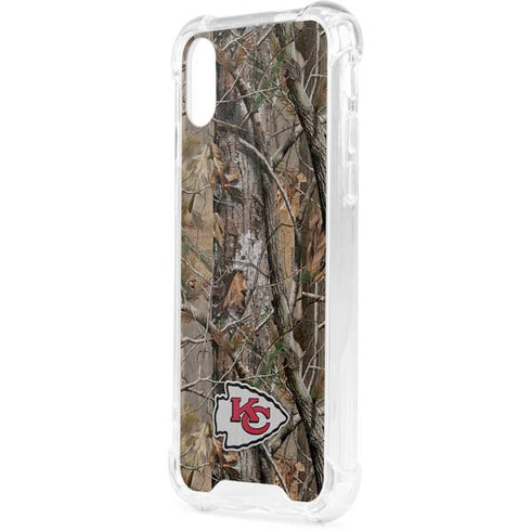 NFL Kansas City Chiefs Realtree AP Camo iPhone XS Clear Case