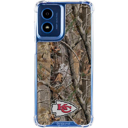 NFL Kansas City Chiefs Realtree AP Camo Moto G 5G (2024) Clear Case