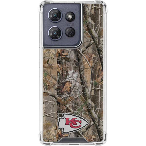 NFL Kansas City Chiefs Realtree AP Camo Moto G Play 5G (2025) Clear Case