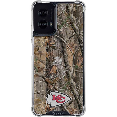 NFL Kansas City Chiefs Realtree AP Camo Moto G Power 5G (2024) Clear Case