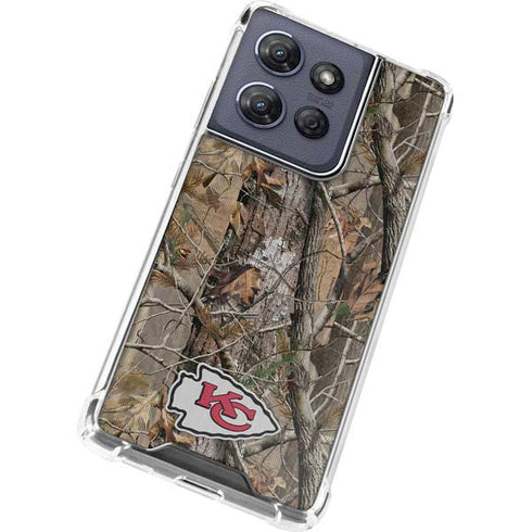 NFL Kansas City Chiefs Realtree AP Camo Moto G Stylus 5G (2025) Clear Case