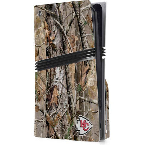 NFL Kansas City Chiefs Realtree AP Camo PS5 Pro Disk Console Skin