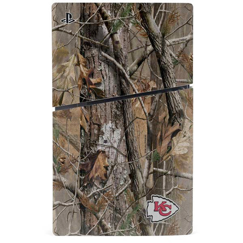 NFL Kansas City Chiefs Realtree AP Camo PS5 Slim Digital Edition Console Skin