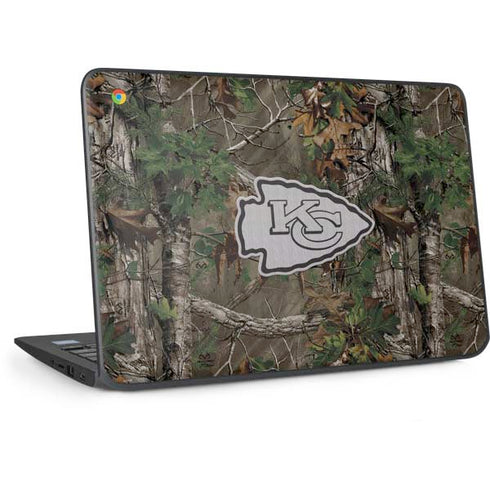 NFL Kansas City Chiefs Realtree Xtra Green Camo HP Chromebook Skin