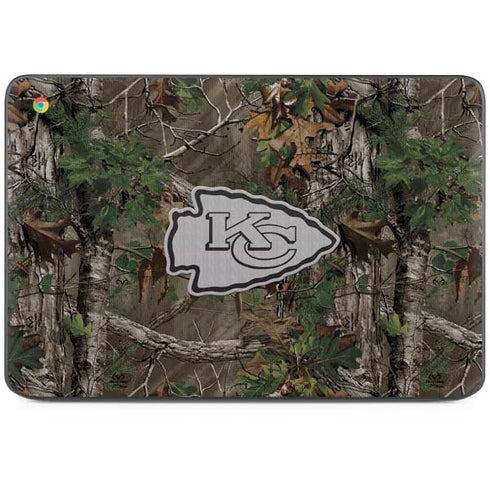 NFL Kansas City Chiefs Realtree Xtra Green Camo HP Chromebook Skin
