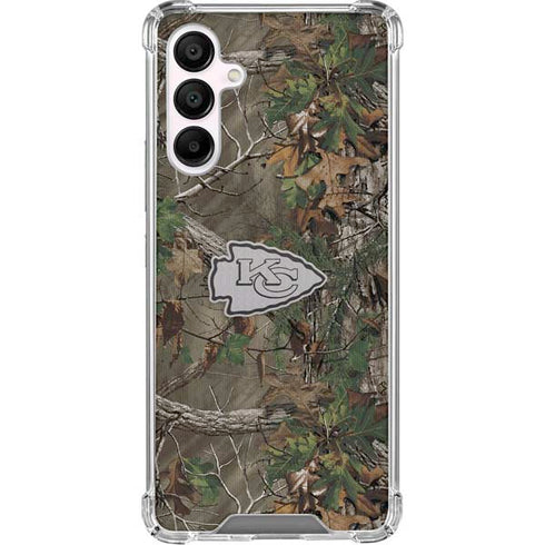 NFL Kansas City Chiefs Realtree Xtra Green Camo Galaxy A16 5G Clear Case