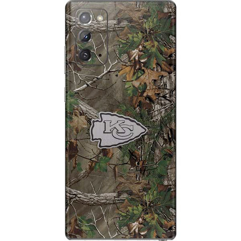 NFL Kansas City Chiefs Realtree Xtra Green Camo Galaxy Note20 5G Skin