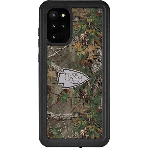 NFL Kansas City Chiefs Realtree Xtra Green Camo Galaxy S20 Plus Waterproof Case