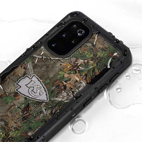 NFL Kansas City Chiefs Realtree Xtra Green Camo Galaxy S20 Plus Waterproof Case