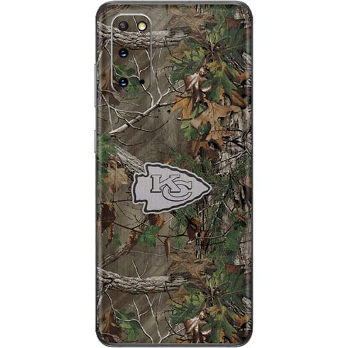 NFL Kansas City Chiefs Realtree Xtra Green Camo Galaxy S20 Skin