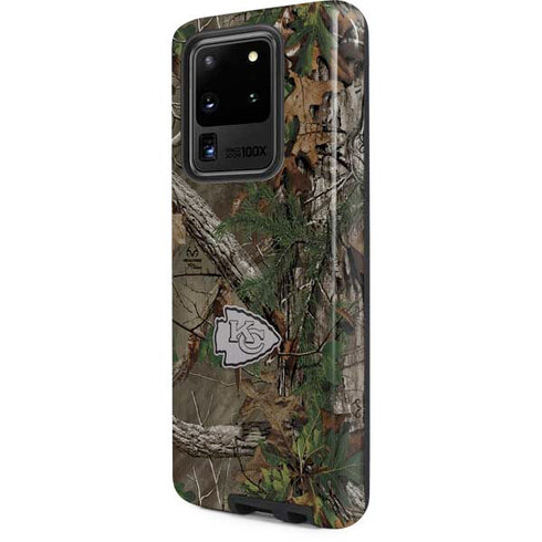 NFL Kansas City Chiefs Realtree Xtra Green Camo Galaxy S20 Ultra 5G Pro Case