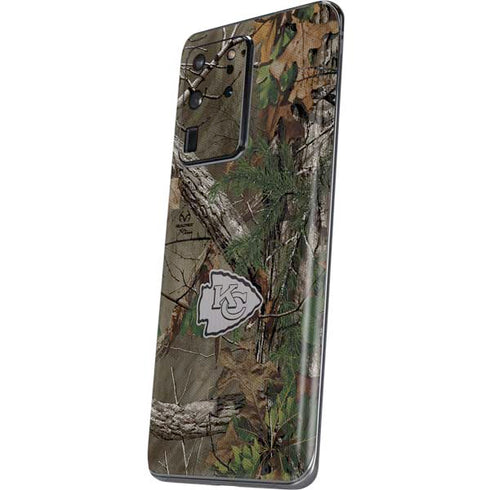NFL Kansas City Chiefs Realtree Xtra Green Camo Galaxy S20 Ultra 5G Skin