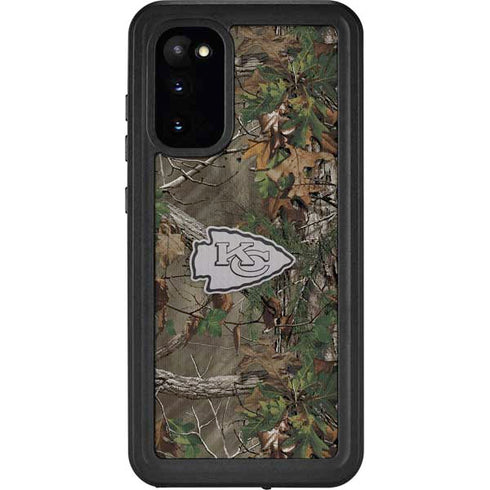 NFL Kansas City Chiefs Realtree Xtra Green Camo Galaxy S20 Waterproof Case