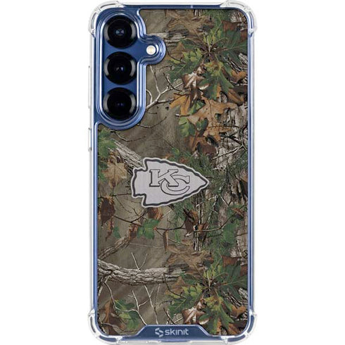 NFL Kansas City Chiefs Realtree Xtra Green Camo Galaxy S25 Plus Clear Case