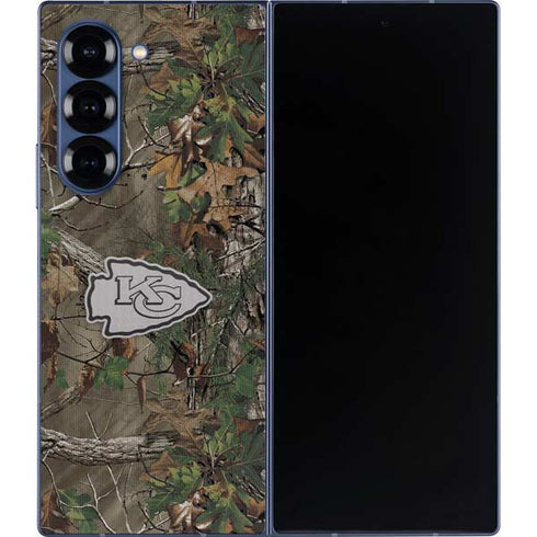 NFL Kansas City Chiefs Realtree Xtra Green Camo Galaxy Z Fold6 Skin