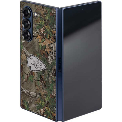 NFL Kansas City Chiefs Realtree Xtra Green Camo Galaxy Z Fold6 Skin