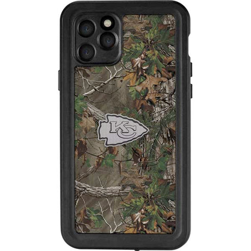 NFL Kansas City Chiefs Realtree Xtra Green Camo iPhone 11 Pro Waterproof Case