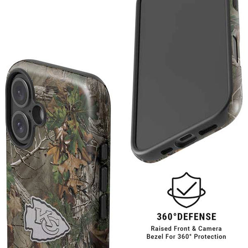 NFL Kansas City Chiefs Realtree Xtra Green Camo iPhone 16 Magsafe Impact Case