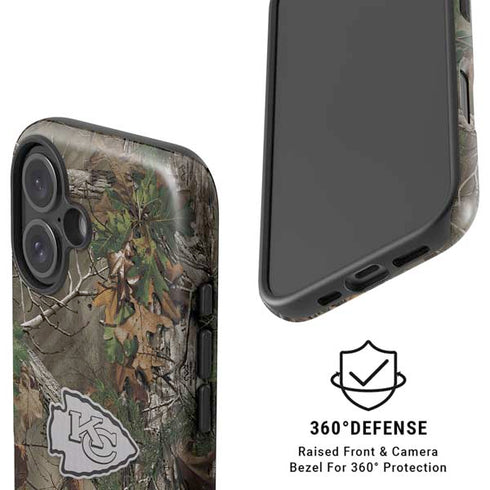 NFL Kansas City Chiefs Realtree Xtra Green Camo iPhone 16 Plus Magsafe Impact Case