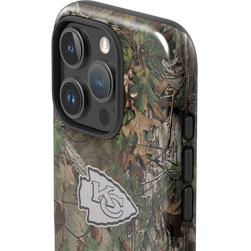 NFL Kansas City Chiefs Realtree Xtra Green Camo iPhone 16 Pro Impact Case