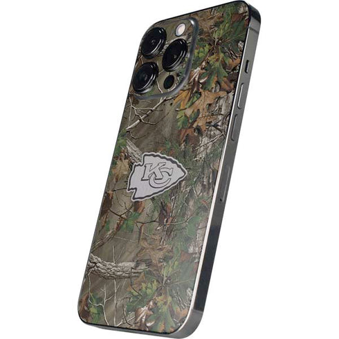NFL Kansas City Chiefs Realtree Xtra Green Camo iPhone 16 Pro Max Skin