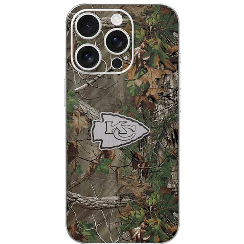 NFL Kansas City Chiefs Realtree Xtra Green Camo iPhone 16 Pro Skin