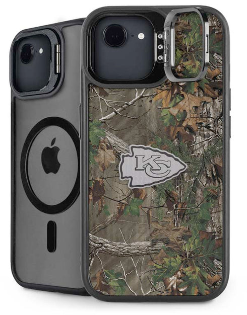 NFL Kansas City Chiefs Realtree Xtra Green Camo iPhone 16e Kickstand Case