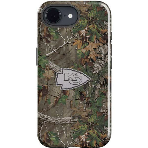 NFL Kansas City Chiefs Realtree Xtra Green Camo iPhone 16e Impact Case