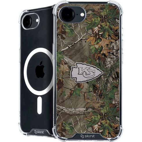 NFL Kansas City Chiefs Realtree Xtra Green Camo iPhone 16e MagSafe Case