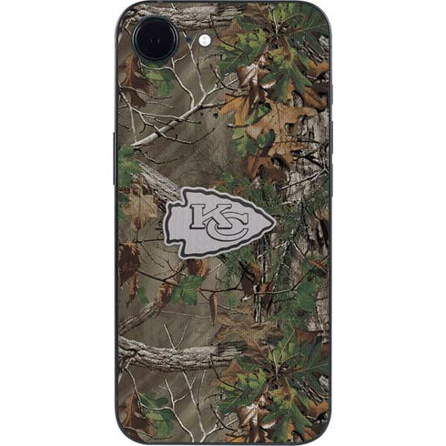NFL Kansas City Chiefs Realtree Xtra Green Camo iPhone 16e Skin