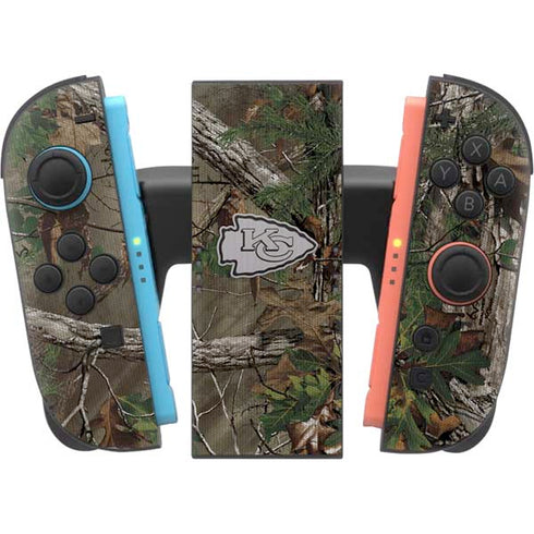 NFL Kansas City Chiefs Realtree Xtra Green Camo Nintendo Switch 2 (2025) Joy-Con Controller Skin