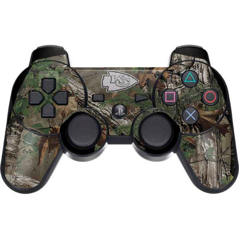NFL Kansas City Chiefs Realtree Xtra Green Camo PS3 Dual Shock wireless controller Skin